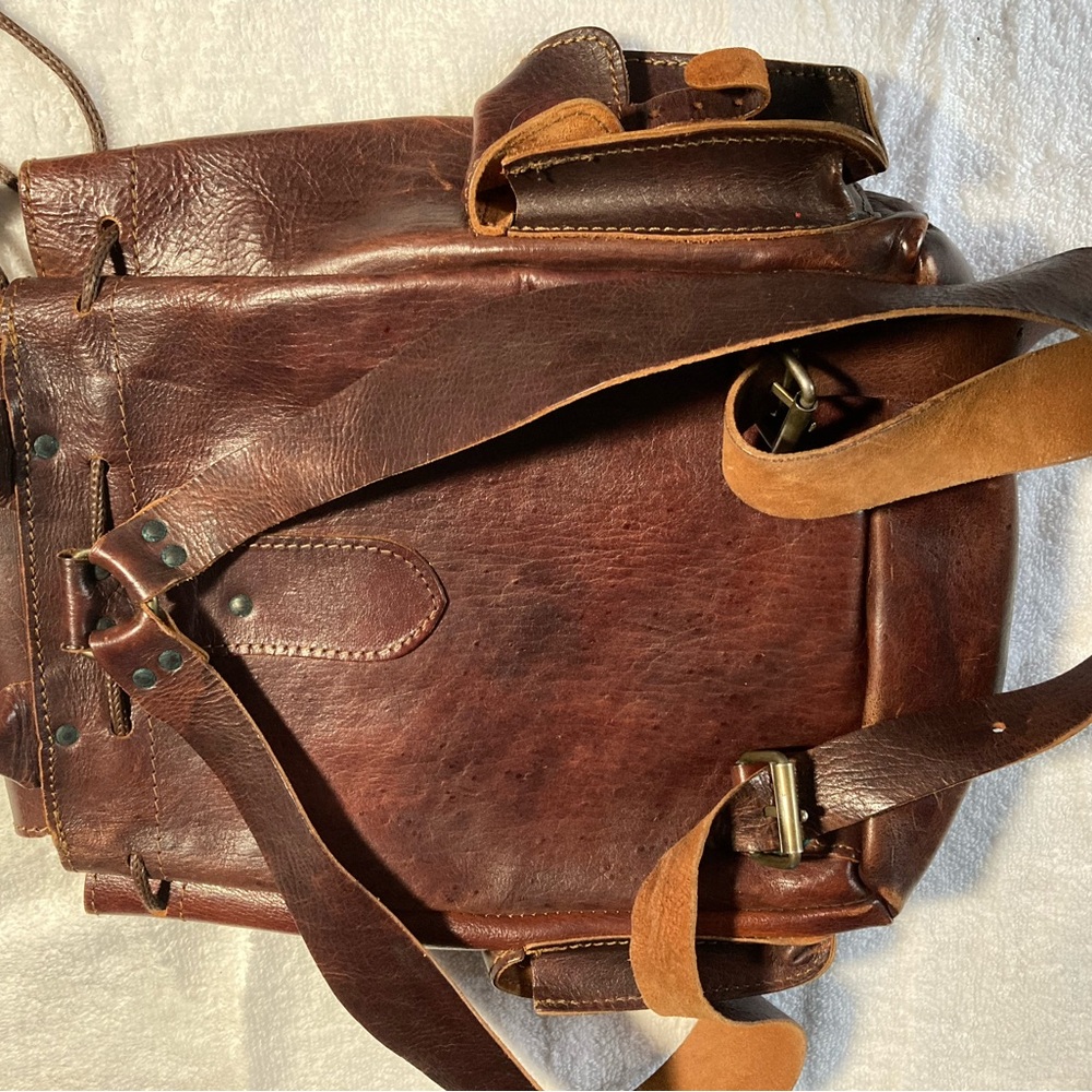 Backpack Leather Artisan Medium Size - image 3